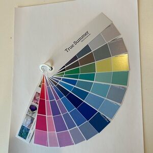 True Summer - Cool Summer Color Swatch Fan Deck personal color season analysis